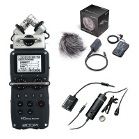 AudioTechnica Zoom H5 Handy Recorder & APH-5 Accessory Pack & Audio Technica ATR3350iS Photo