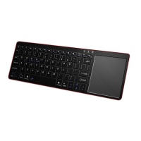LMA- Ultra-Slim Portable Wireless Keyboard with Touchpad- Black Photo