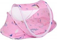 Totland Foldable Pop Up Baby Travel Bed Net - Sailors Pink Photo