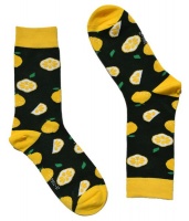 SKA Lemon Fashion Socks Green - Size 41-46 Photo