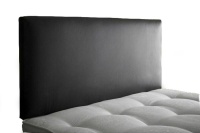 Agarsi Giovanni - Sicily Genuine Bonded Leather Headboard - Black Photo