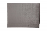 Agarsi Giovanni - Luca Velvet Panel Headboard - Steel Photo