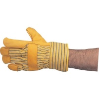 Tuffsafe Yellow Cowhide Riggers 2Inchsafety Cuffs Size 10 Photo
