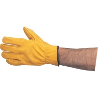 Tuffsafe Yellow Cowhide Unlined Drivers Gloves Size 10 Photo