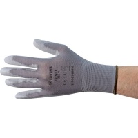 Tuffsafe Tufflite Grey Nylon Linedpu Coated Gloves Sz.8 Photo