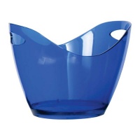 Bar Butler Clear Blue Plastic 4L Wine Bucket - 27cm x 20.5cm x 15.5cm Photo