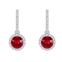 Civetta Spark Candice Earring- Swarovski Ruby Crystal Photo