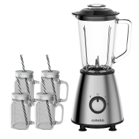 COOKSCLUB 500W Stainless Steel Blender with 4 Mason jars Photo