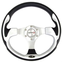 Pu Steering Wheel Grey Photo