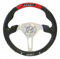 350mm PVC Steering Wheel. Red Photo