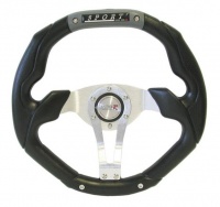 350mm PVC Steering Wheel. Grey Photo