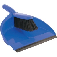 Cotswold . Blue Plastic Dustpan & Stiff Brush Set Photo