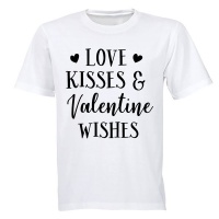 Love Kisses & Valentine Wishes - Kids T-Shirt Love Kisses & Valentine Wishes - Kids T-Shirt Photo