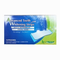 Dental 360 White Advanced Gel Teeth Whitening Strips - 28 Mint Strips Photo