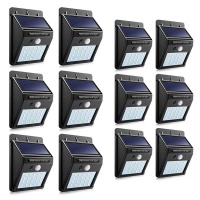 Dmart Set of 12 PIP Motion CDS Night Sensor Solar LED Wall Light Photo