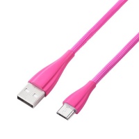Volkano Fashion Series Micro USB Cable - 1.8m - Lumo Pink Photo