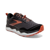 Brooks Men's Caldera 4 Neutral Trail Running Shoes Black & Orange Photo