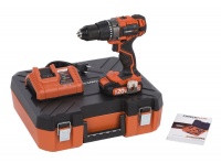 Powerplus Dual Power: Cordless Drill / Screwdriver with 20V Battery Charger and Case Photo