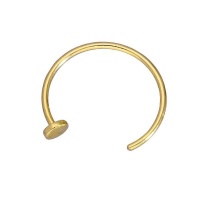 9ct Yellow Gold Nose Ring Photo