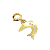 9ct Gold Dolphin Clip on Charm Photo