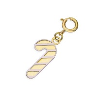 9ct Gold Candy Cane Clip on Charm Photo