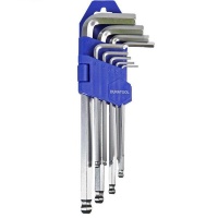 Duratool: 9 Piece Ball Ended Metric Hex Key Sets - D00594 Photo