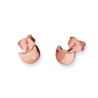 Rose Gold Plated Sterling Cat Head Stud Earrings Photo