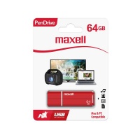 Maxell 64GB USB Flash Drive - Red Photo