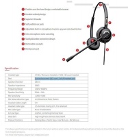 Fanvil RJ9 Binaural On-Ear headset with Mic | HT202 Photo
