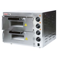 SmartChef Commercial Double Deck Table Model Pizza Oven - Photo