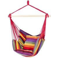 Heartdeco Hammock Hanging Rope Chair with 2 Pillows Indoor or Outdoor Photo