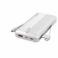 LDNIO PL2014 Single USB Output Port 20000mAh Power Bank with Build-in Cable Photo