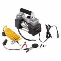 Bunker 12V Double Cylinder Car Inflatable Pump Air Compressor Tire Tool Photo
