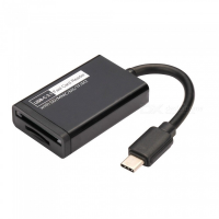 Digital World DW- Mini USB 3.1 Type-C TF SD Card Reader - Black Photo
