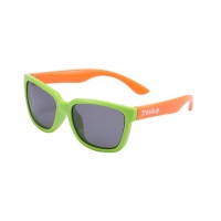 ThisGuy Kids Sunglasses - Green and Tiger Orange Wayfarers Photo