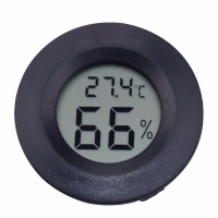 Mihuis SR Digital LCD Thermometer Hygrometer Electronic Temperature Meter - Black Photo