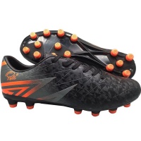 Pele Soccer Boots - Orange & Black Photo