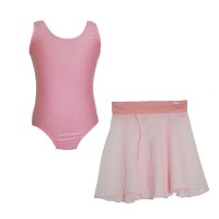 Pink Ballet Leotard and Skirt Set Photo