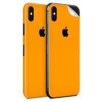 WripWraps Matte Orange Vinyl Skin for iPhone X - Two Pack Photo
