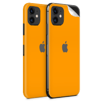 WripWraps Matte Orange Vinyl Skin for iPhone 11 - Two Pack Photo