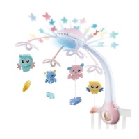 Baby Musical Crib Mobile Bed Bell Toys - Pink Photo