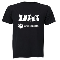 Squad Goals: Dogs - Kids T-Shirt - Black Photo