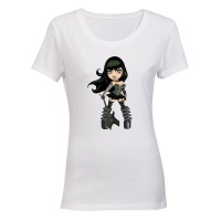 Goth Girl - Rocker - Ladies - T-Shirt Photo