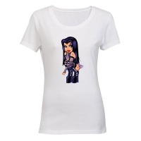 Goth Girl - Thinking - Ladies - T-Shirt Photo