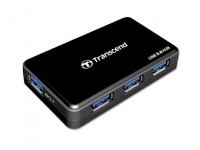Transcend 4 Port USB 3.0 Hub - Black Photo