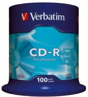 Verbatim Extra Protection Surface 700MB Blank CD-R - 100 Pack Spindle Photo