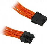 BitFenix Alchemy Multisleeved Cable 45cm 8 pin power Extension Cable for PCI-E VGA - Orange Photo