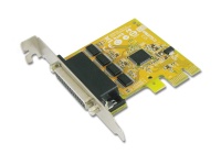 Sunix 4-port RS-232 High Speed Low Profile PCI Express Board Photo