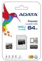 ADATA Premier 64GB MicroSDXC UHS-I Class10 Memory Card Adapter Photo