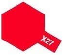 Tamiya - X-27 Clear Red Enamel Model Paint Photo